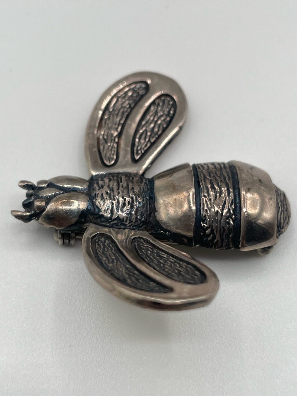 Marked Taxco Bee Brooch - Vintage-Inspired Insect Pin